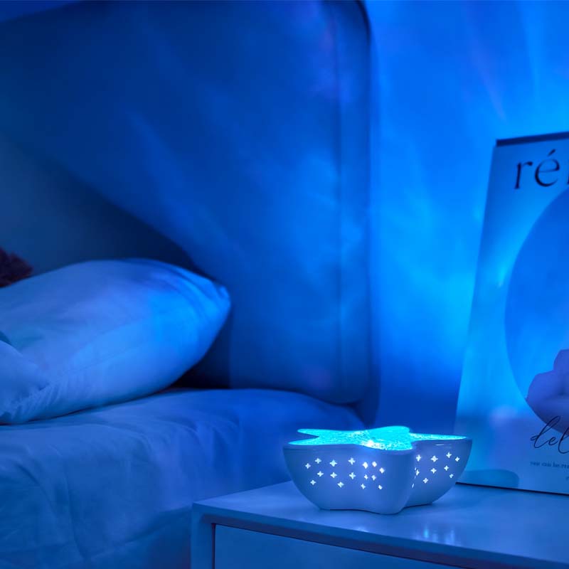 Night Light Projector Ocean Wave 7 Colors Rechargeable