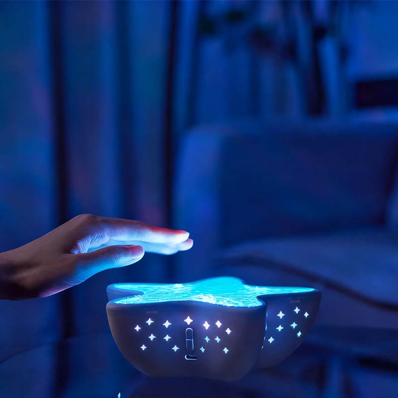 Night Light Projector Ocean Wave 7 Colors Rechargeable