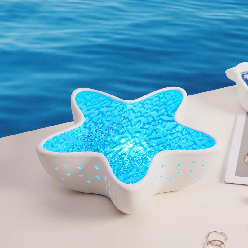 Night Light Projector Ocean Wave 7 Colors Rechargeable