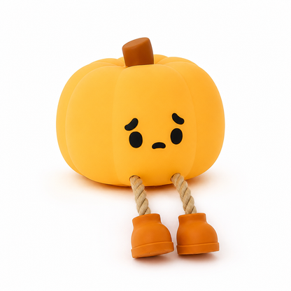 Night Light Pumpkin Silicone Warm Glow Battery-Powered