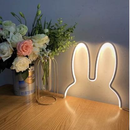 Night Light Rabbit-Shaped Color-Changing USB Rechargeable