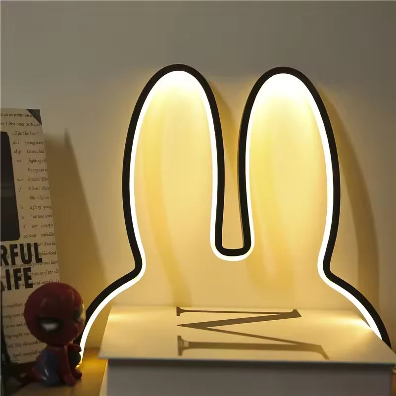 Night Light Rabbit-Shaped Color-Changing USB Rechargeable