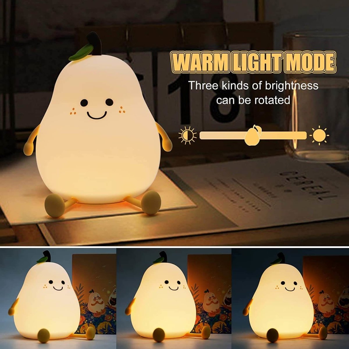 Night Light Silicone 7-Color Touch Control USB Rechargeable