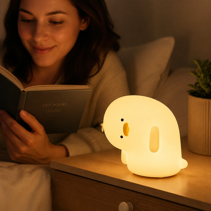 Night Light Soft Silicone Warm Glow USB Rechargeable
