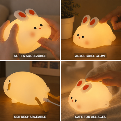 Night Light Soft Silicone Warm Glow USB Rechargeable