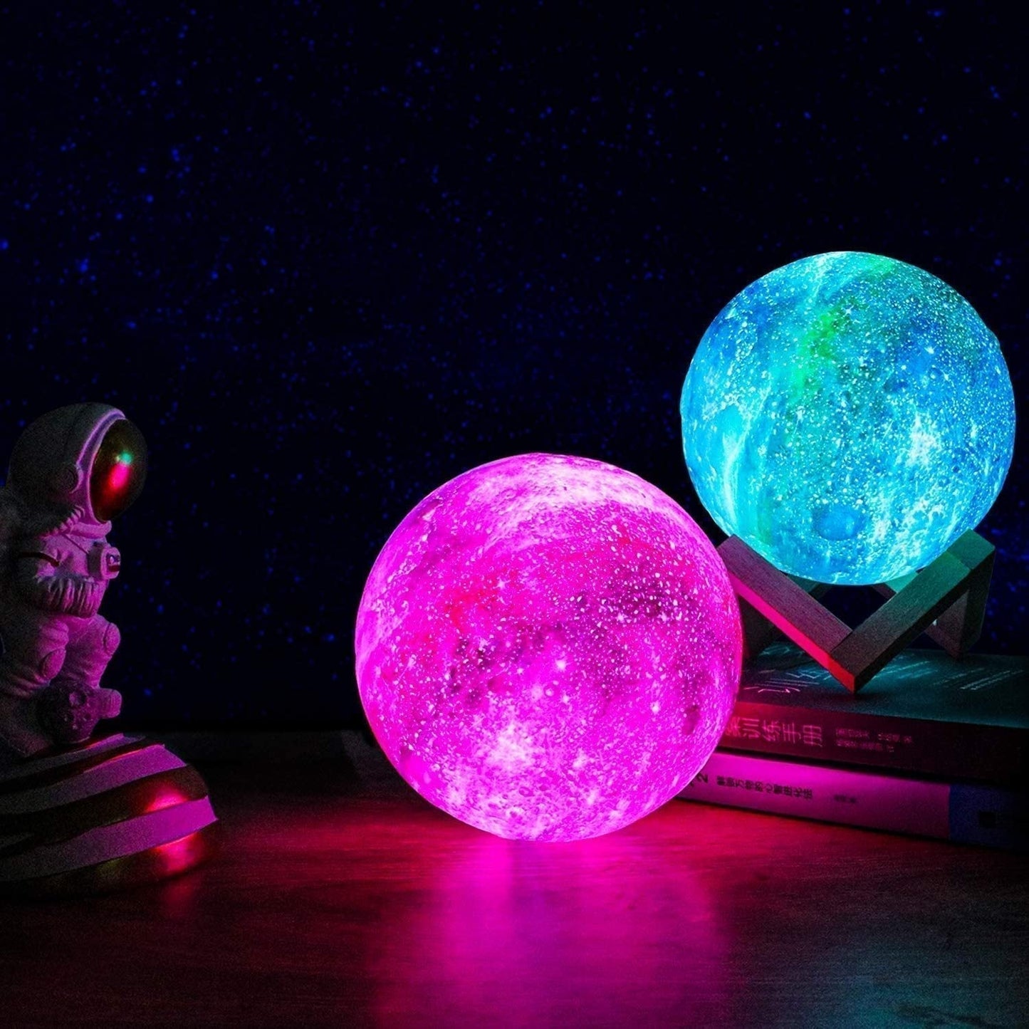Night Light Star Projection Rechargeable Touch Controls