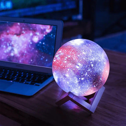 Night Light Star Projection Touch Control USB Rechargeable