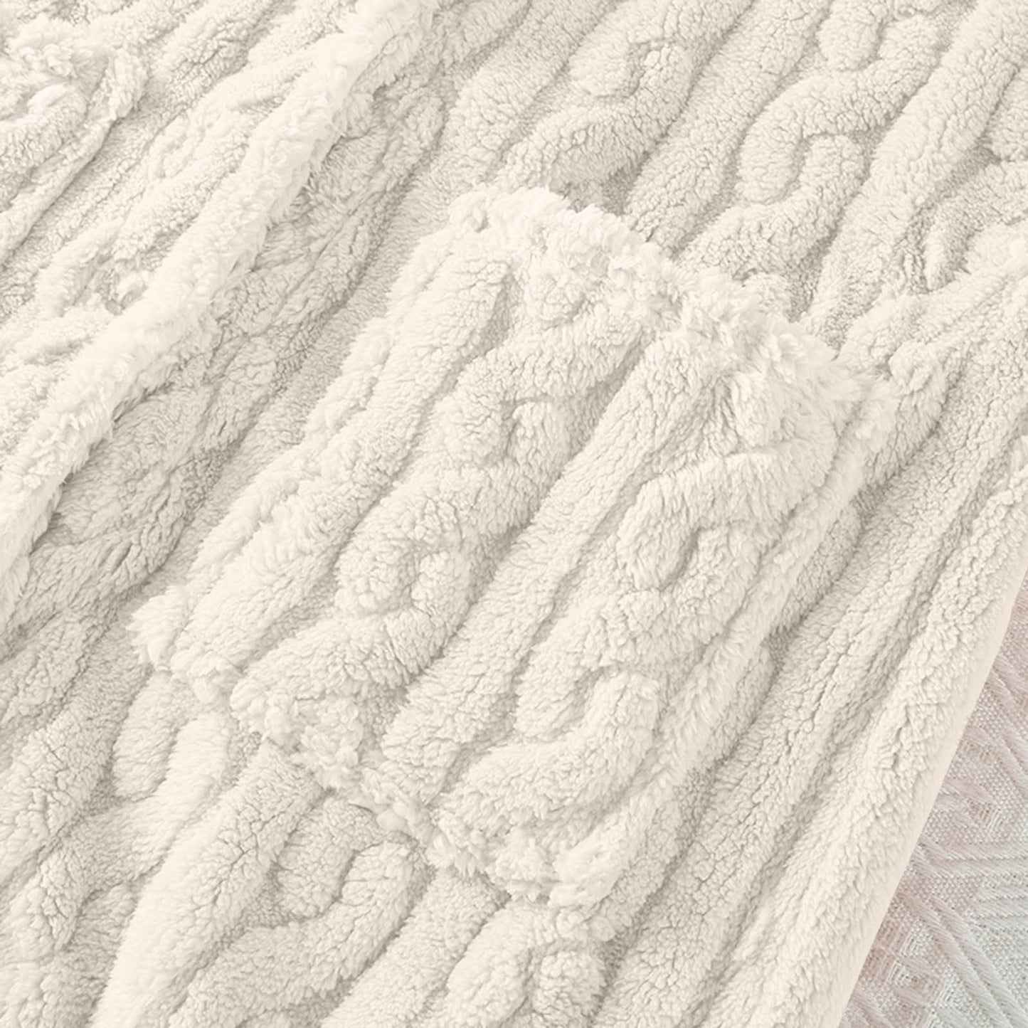 Nightgown Flannel Fleece Cable Knit Pockets