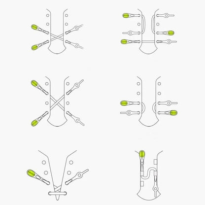 No-Tie Shoelaces Stretchable Silicone Slip-On Set of 12