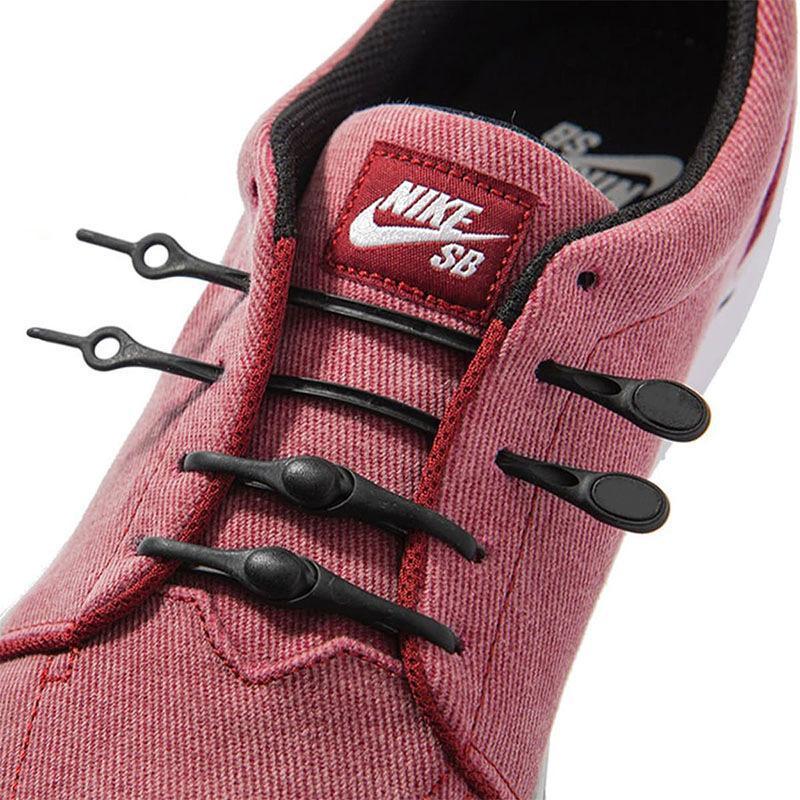 No-Tie Shoelaces Stretchable Silicone Slip-On Set of 12
