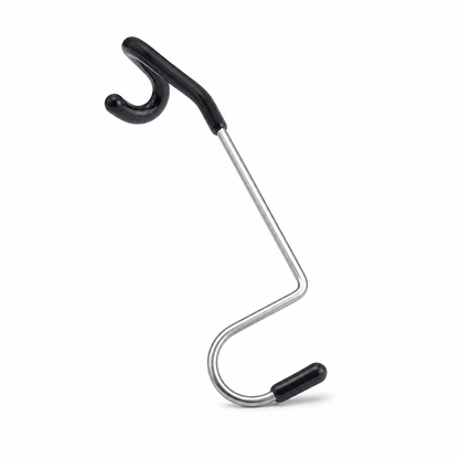 Non-Slip Rubber-Coated Stainless Steel Camping Hook (Fits Poles Up to 1.2 cm)