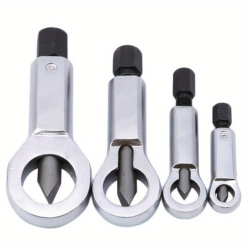 Nut Splitter Set 4-Piece Hardened Wedge Tip