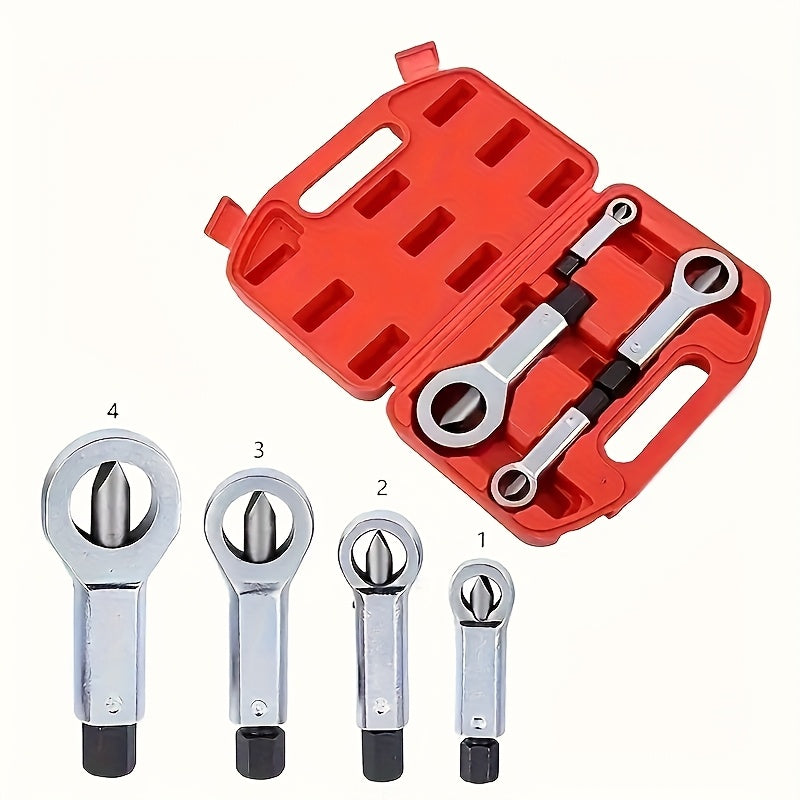 Nut Splitter Set 4-Piece Hardened Wedge Tip