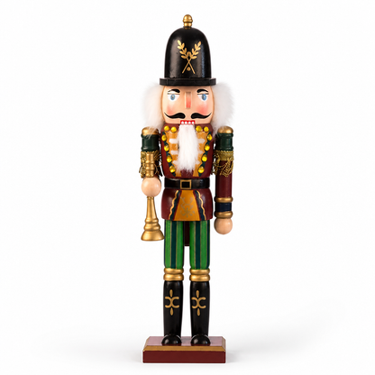 Nutcracker Soldier Hand-Painted Wood Tabletop 11.8 Inch