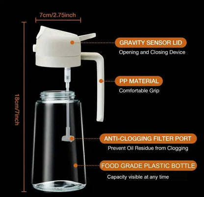 Oil Sprayer Adjustable Nozzle Fine Mist & Stream 500ml