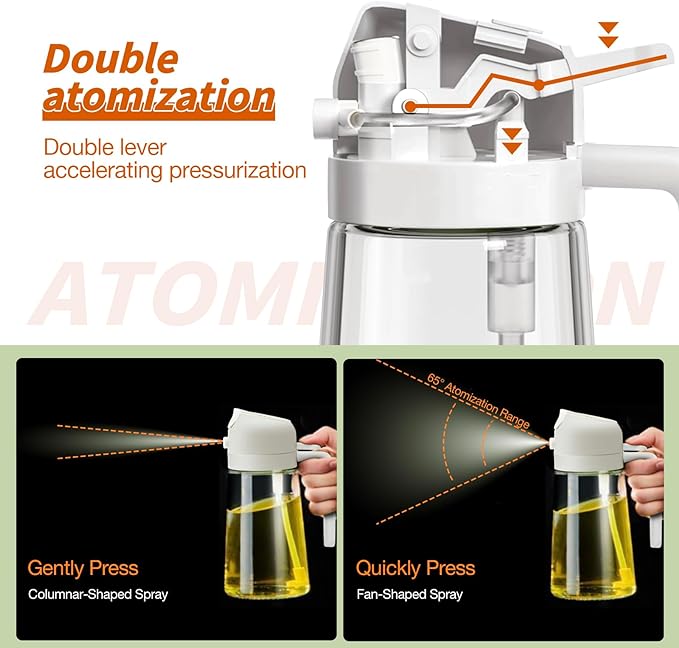 Oil Sprayer Adjustable Nozzle Fine Mist & Stream 500ml