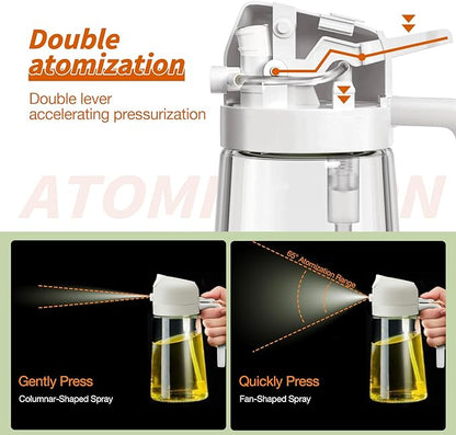 Oil Sprayer Adjustable Nozzle Fine Mist & Stream 500ml