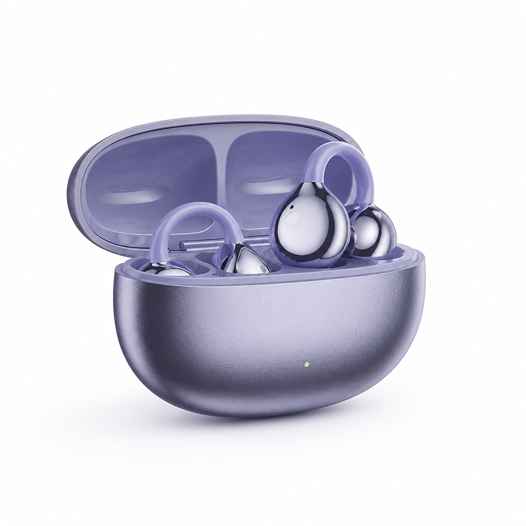 Open-Ear Clip-On Wireless Earbuds (AI Call Noise Cancellation)