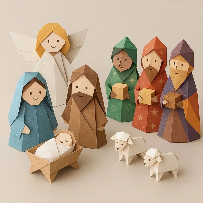 Origami Kit Pre-Printed FSC Certified Set of 50