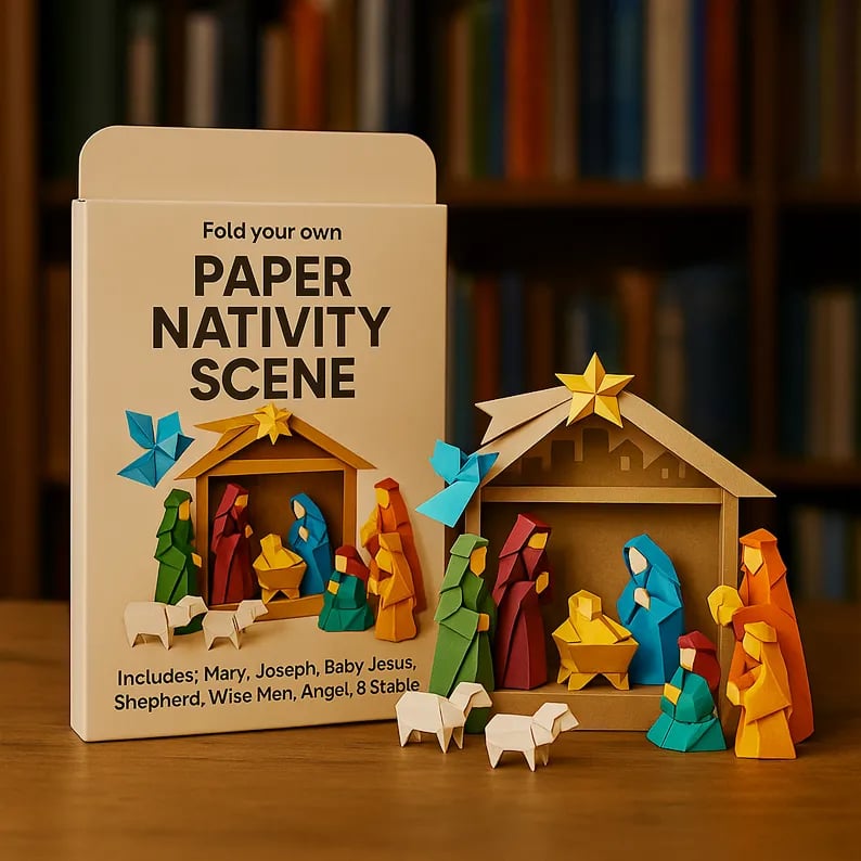 Origami Kit Pre-Printed FSC Certified Set of 50