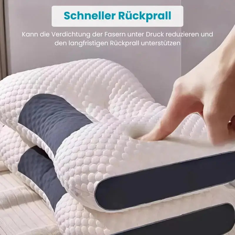 Orthopedic Neck Pillow 3D Contoured Adjustable Thickness Machine-Washable Cover