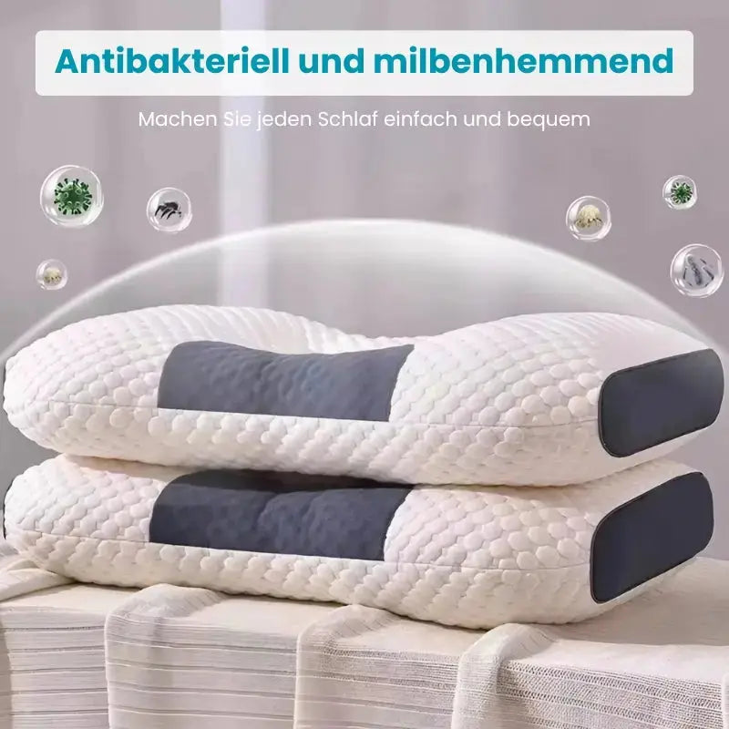 Orthopedic Neck Pillow 3D Contoured Adjustable Thickness Machine-Washable Cover