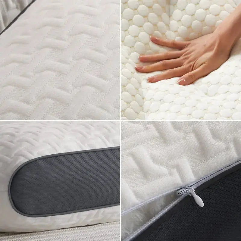 Orthopedic Neck Pillow 3D Contoured Adjustable Thickness Machine-Washable Cover