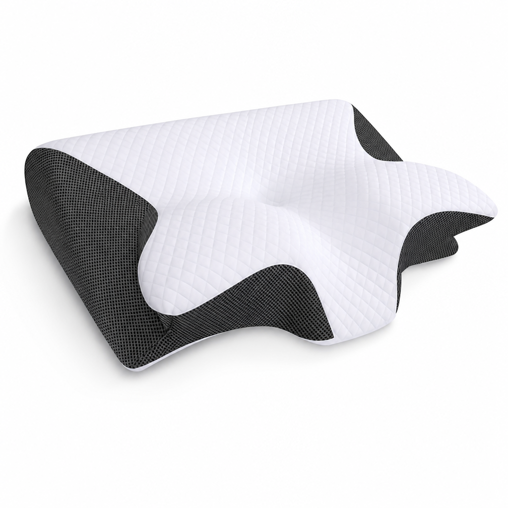 Orthopedic Pillow Ergonomic Contour Memory Foam & Washable Cover