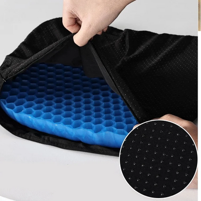 Orthopedic Seat Cushion Honeycomb Gel Removable Cover