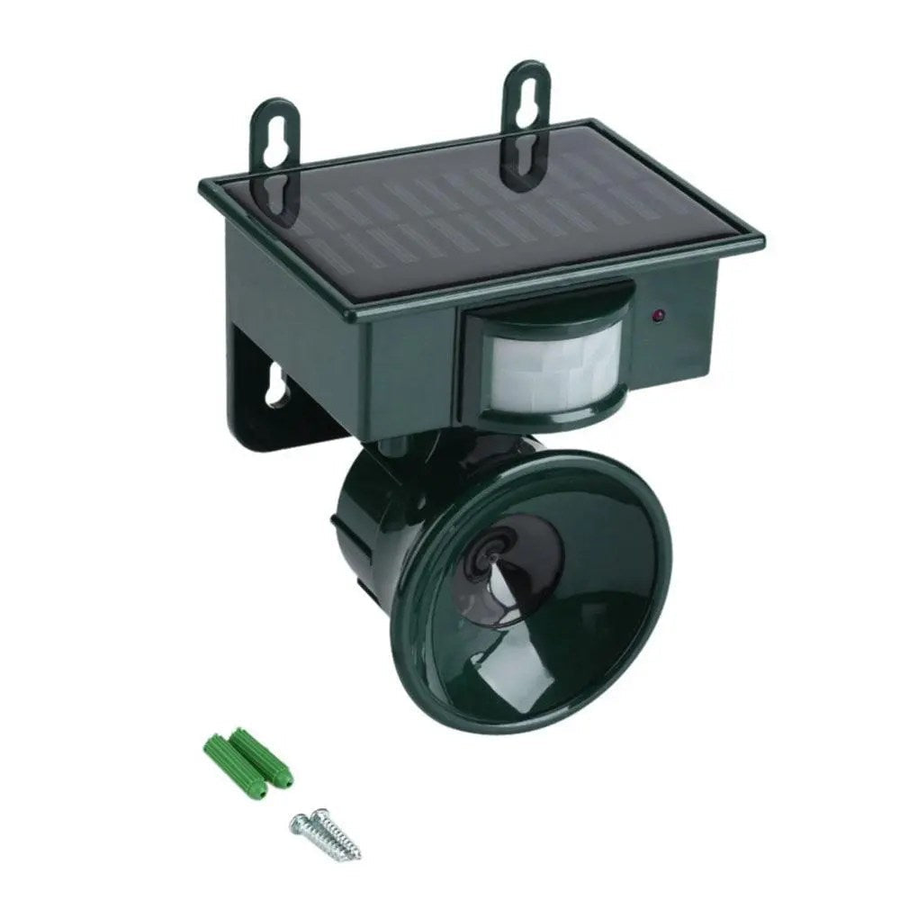 Outdoor Bird Repellent Motion-Activated Ultrasonic Solar-Powered