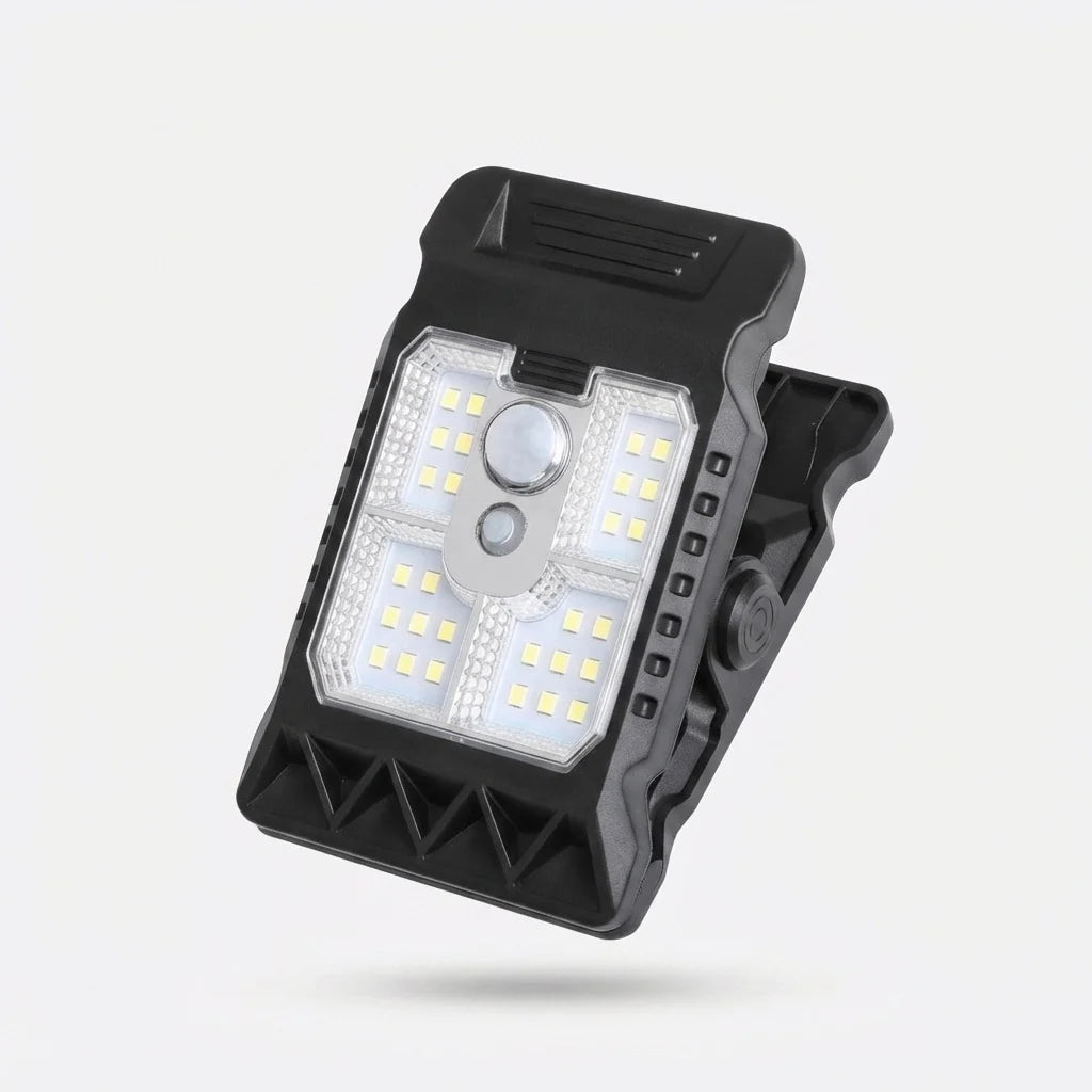 Outdoor Clip Light Motion-Activated Solar & USB-C Rechargeable