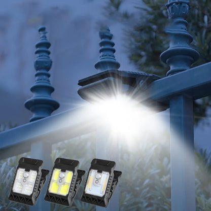 Outdoor Clip Light Motion-Activated Solar & USB-C Rechargeable