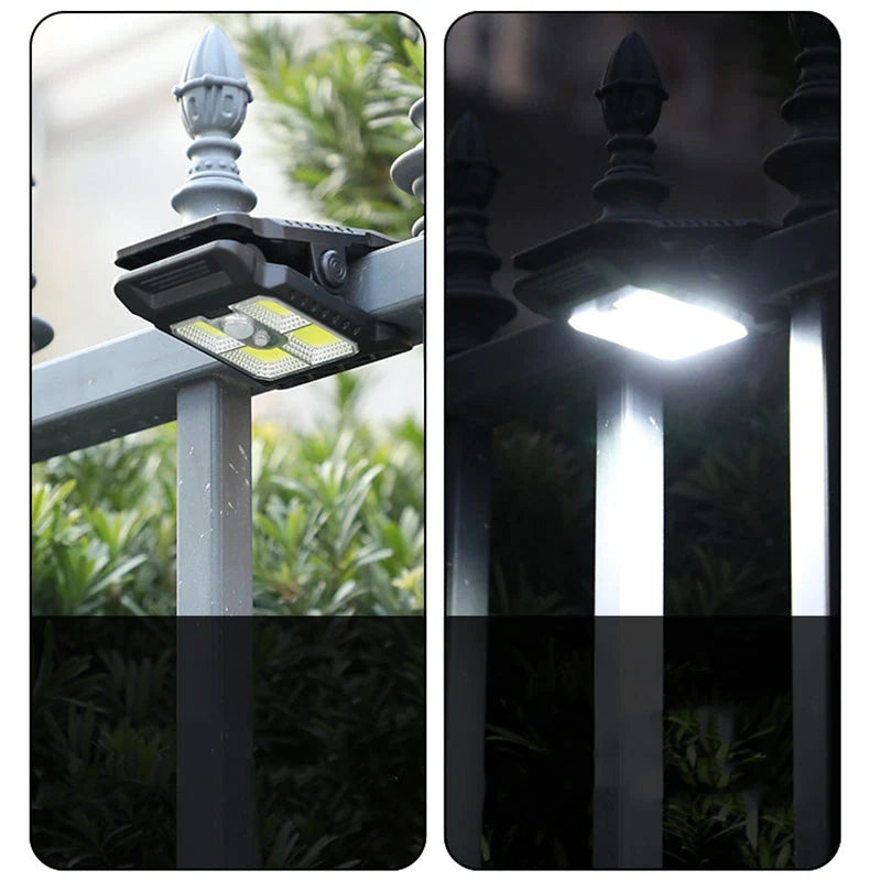 Outdoor Clip Light Motion-Activated Solar & USB-C Rechargeable