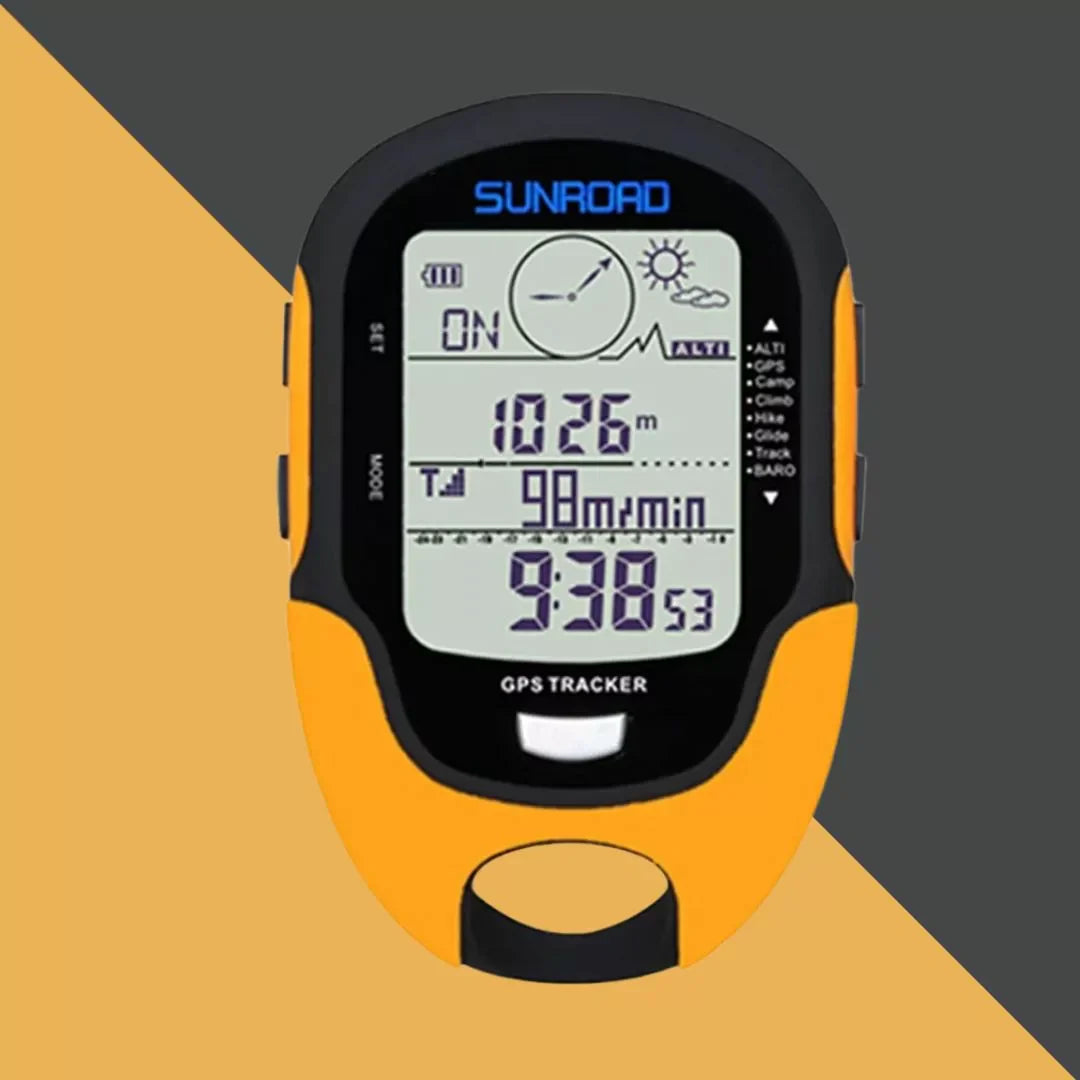 Outdoor GPS Tracker Altimeter & Barometer USB Rechargeable