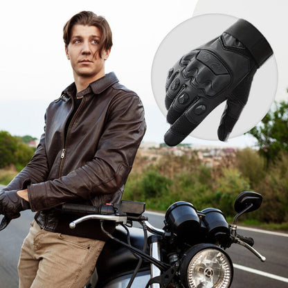 Outdoor Grip Gloves Microfiber Anti-Slip Palm & Reinforced Knuckles