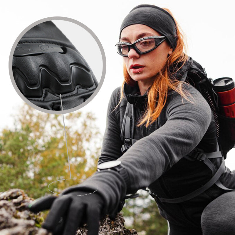 Outdoor Grip Gloves Microfiber Anti-Slip Palm & Reinforced Knuckles