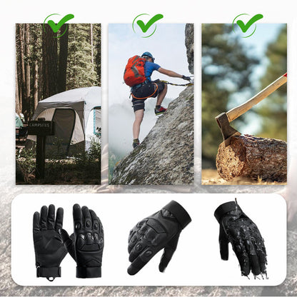 Outdoor Grip Gloves Microfiber Anti-Slip Palm & Reinforced Knuckles