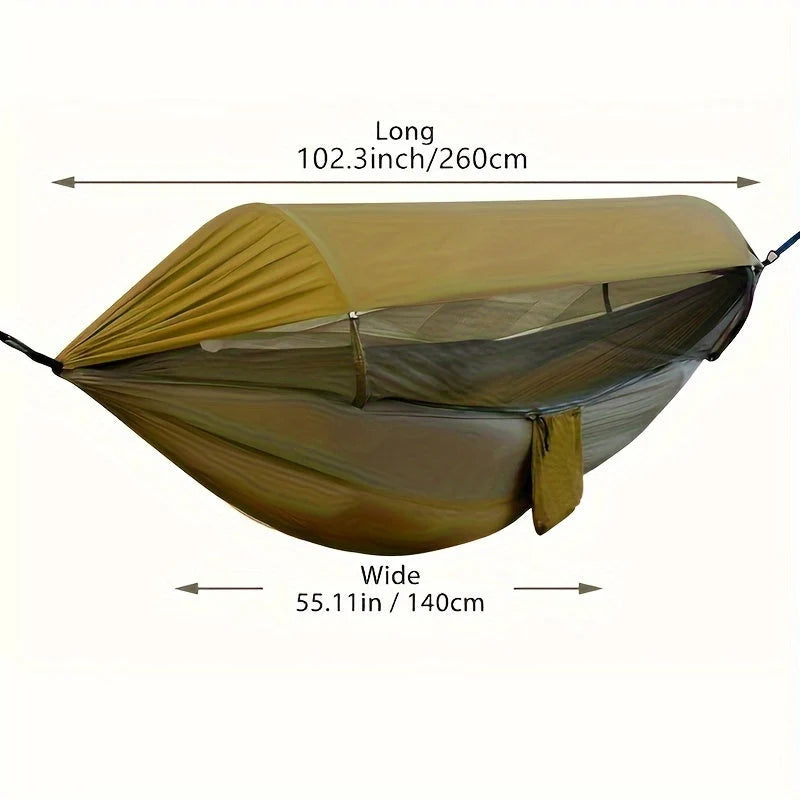Outdoor Hammock Mosquito Net & Sunshade Quick Setup