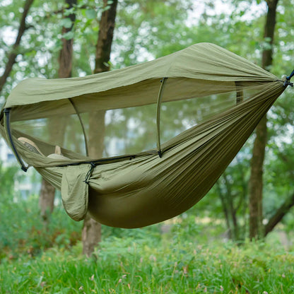 Outdoor Hammock Mosquito Net & Sunshade Quick Setup