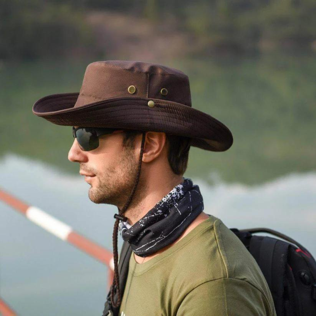 Outdoor Hat UPF 50 Water-Repellent Adjustable Chin Strap