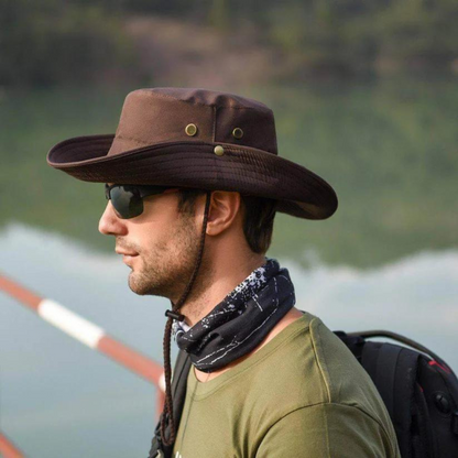 Outdoor Hat UPF 50 Water-Repellent Adjustable Chin Strap