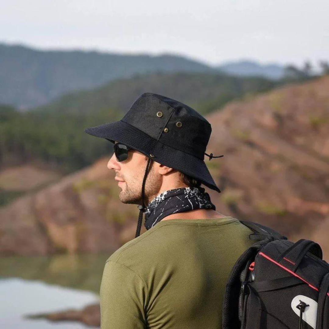 Outdoor Hat UPF 50 Water-Repellent Adjustable Chin Strap
