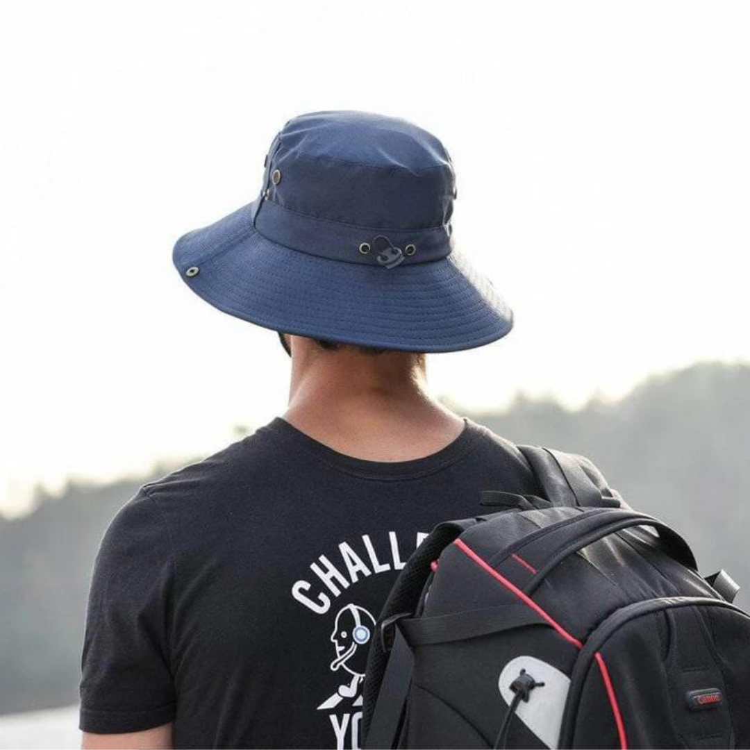 Outdoor Hat UPF 50 Water-Repellent Adjustable Chin Strap