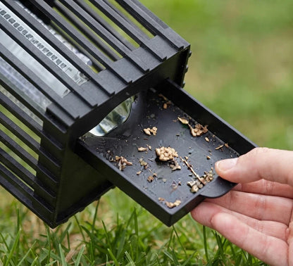 Outdoor Insect Zapper Solar-Powered Dual UV Light Weatherproof