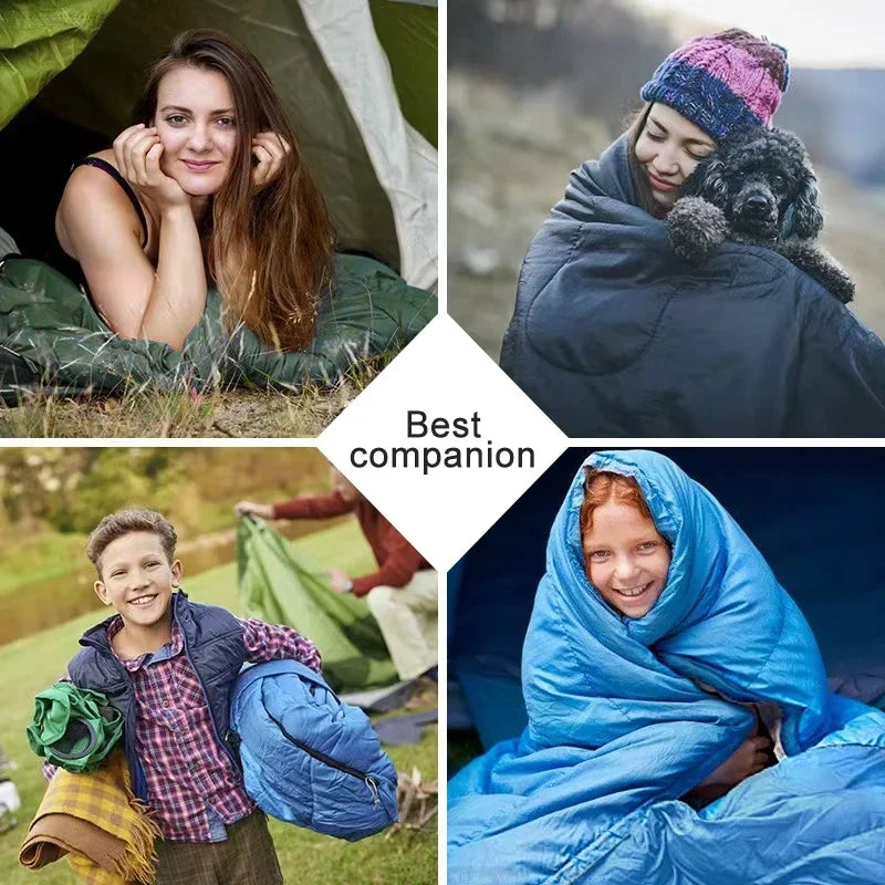 Outdoor Sleeping Bag 4-Season Ultralight & Compact Waterproof Polyester