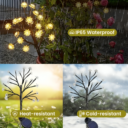 Outdoor Solar Flower Light Flexible Branches & Multicolor LEDs