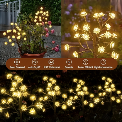 Outdoor Solar Flower Light Flexible Branches & Multicolor LEDs