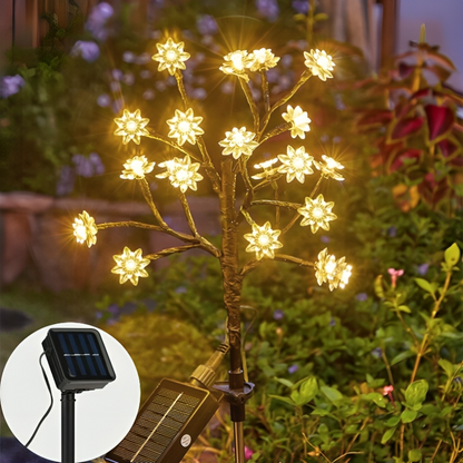 Outdoor Solar Flower Light Flexible Branches & Multicolor LEDs
