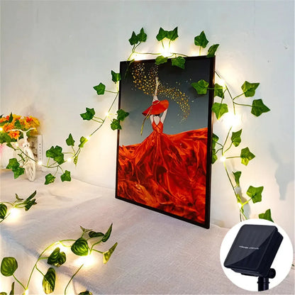 Outdoor Solar String Lights Floral Warm White Weatherproof
