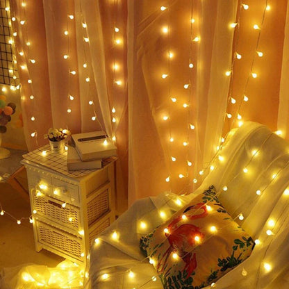 Outdoor String Lights Solar Dusk-to-Dawn IP65 Waterproof